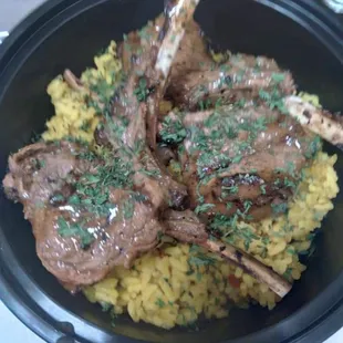 Lamb shots and rice on Wednesdays and Saturdays