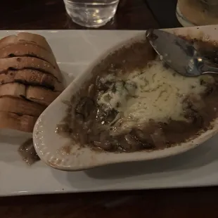 Escargot with wild mushroom sautee, toast points