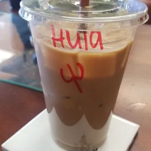 Hula over ice, very good. I love coconut.