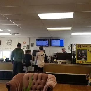 customers at the counter