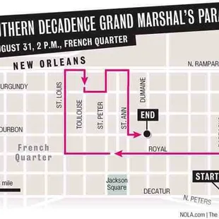 Parade route