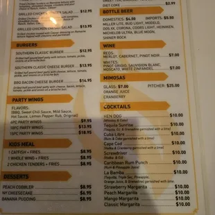 Menu pt 2