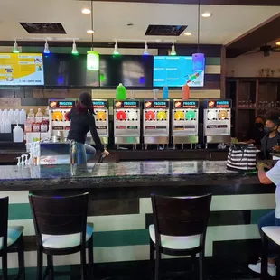 sushi and sashimi, interior