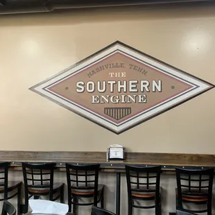 Sign on the wall
