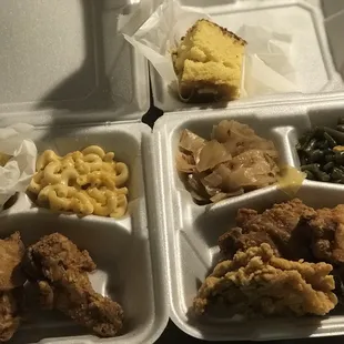 chicken wings and fried chicken, food