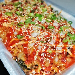 TKO Cheesy kimchi fried rice