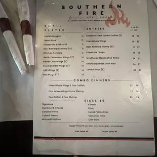Restaurant Menu