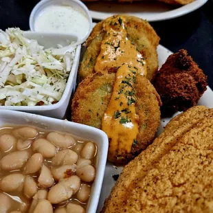 chicken wings and fried chicken, food