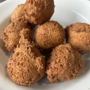 Hush puppies were delicious