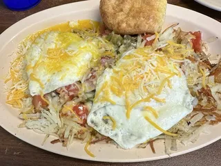 Blue and White Grill