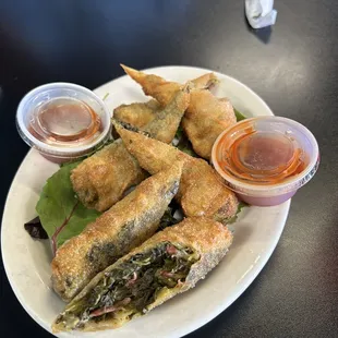 Collard Green Egg Rolls!