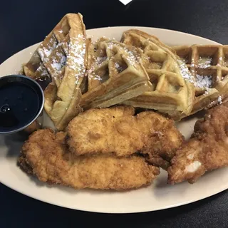 Southern Chicken and Waffles Breakfast