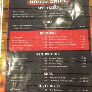 Menu Front