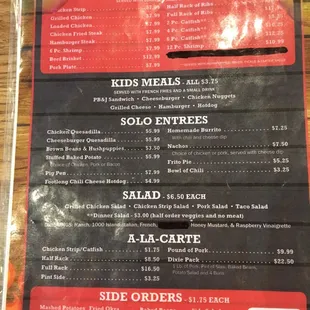 Menu Back