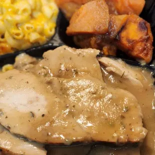 Turkey, dressing,  yams and mac/cheese!