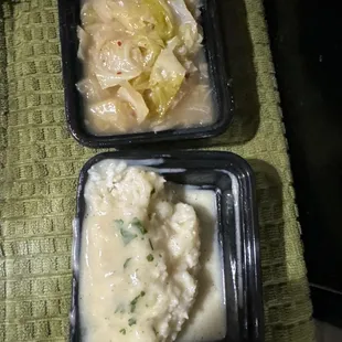 Rice w/ gravy &amp; Cabbage