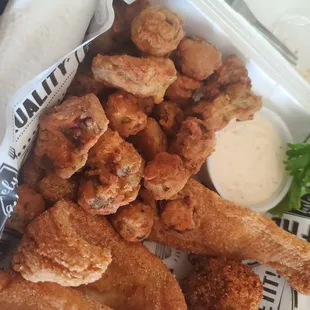 Catfish (6oz) with fried okra