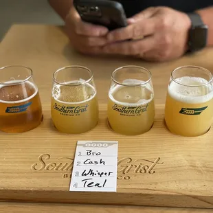 IPA Beer flight