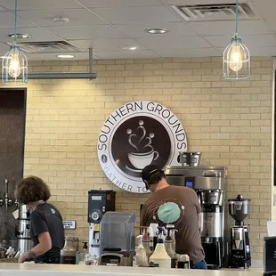 Coffee counter