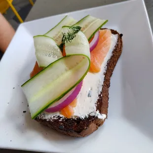 Salmon toast