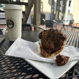 Pumpkin pecan muffin