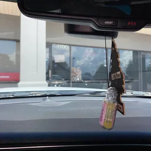 the interior of a car
