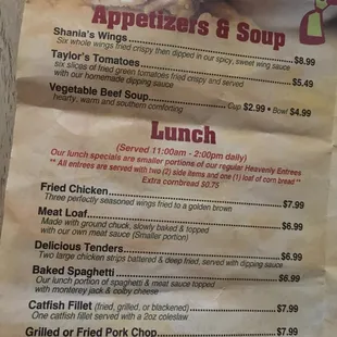 Southern Hands menu p2