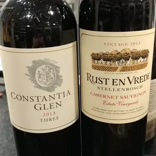 two bottles of wine