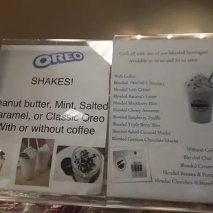 Flavors for blended drinks! 11/05/14