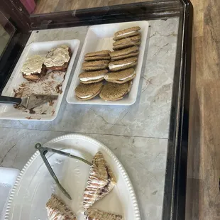 Fruit Turnovers, oatmeal pie and cinnamon rolls