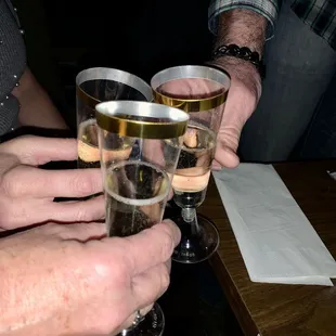 Our 2025 NYE Party Champagne Toast!