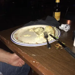 Waiting for our all you can eat sirloin steak..............