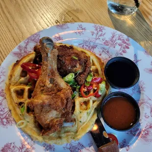 Chicken and Waffles Plate