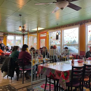 Bustling dining area