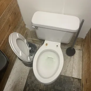 Broken Toilet.