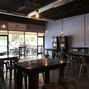 the interior of a restaurant