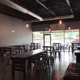 the interior of a restaurant