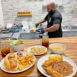 Chef/Owner Corey Love from Atlanta, Georgia cooking up food with LOVE in Hawaii!