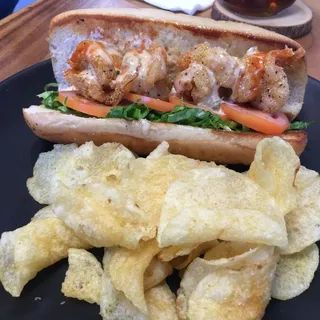 Shrimp Po' Boy Sandwich