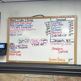 Todays Specials 7/26/24