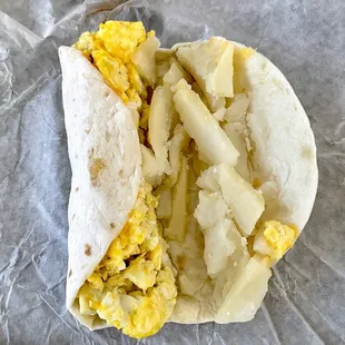 Potato, Egg, Cheese Taco