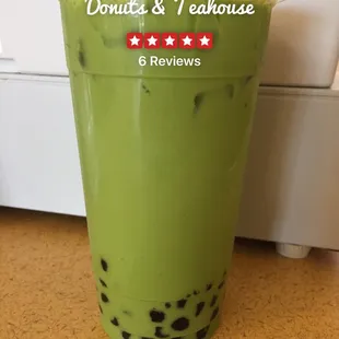 Thai Green Tea with boba.   I love their bubble tea!   This one is my favorite.