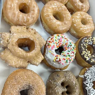 a variety of doughnuts