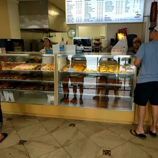 Lots of choices from donuts and croissants to Tacos to kolaches