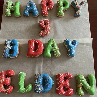 Birthday Donuts from Southern Maid Donuts!