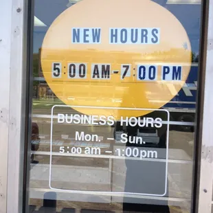 Store hours