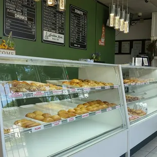 Donuts and kolaches displayed