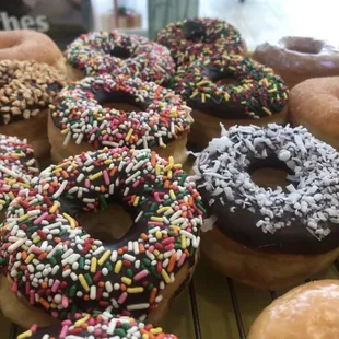 a variety of doughnuts