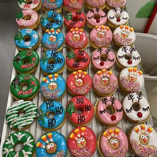 a variety of doughnuts