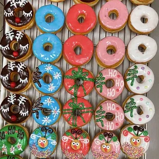 a variety of doughnuts